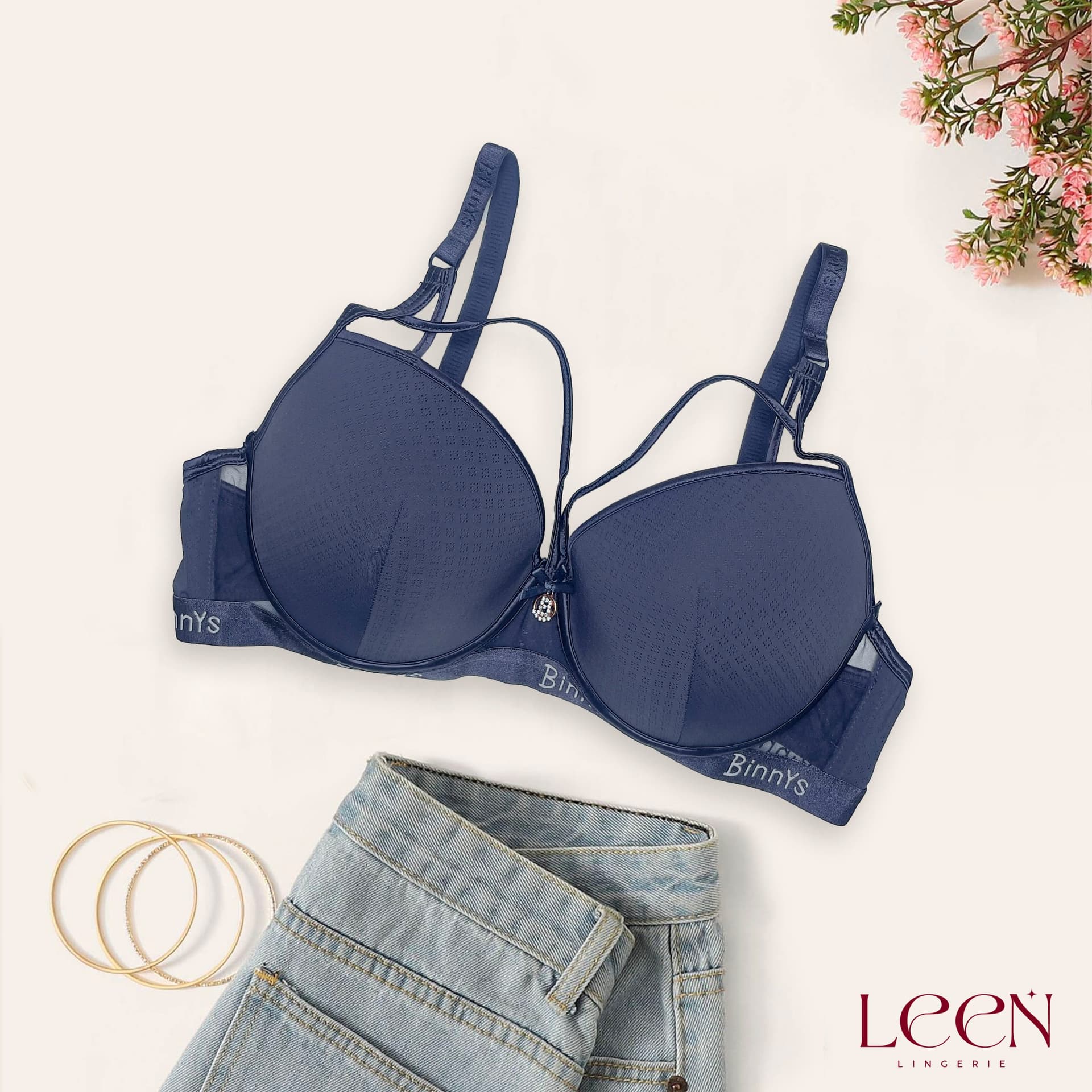 T-Shirt Bra and Panty Set, product photograph.